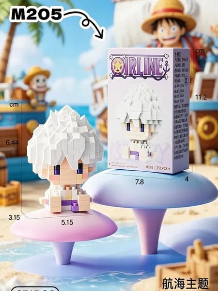 фигурок Конструктор минифигурки 3D Техник ONE PIECE