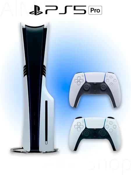 Игровая приставка Sony PlayStation 5 PRO + дисковод + 2 геймпад (белый)