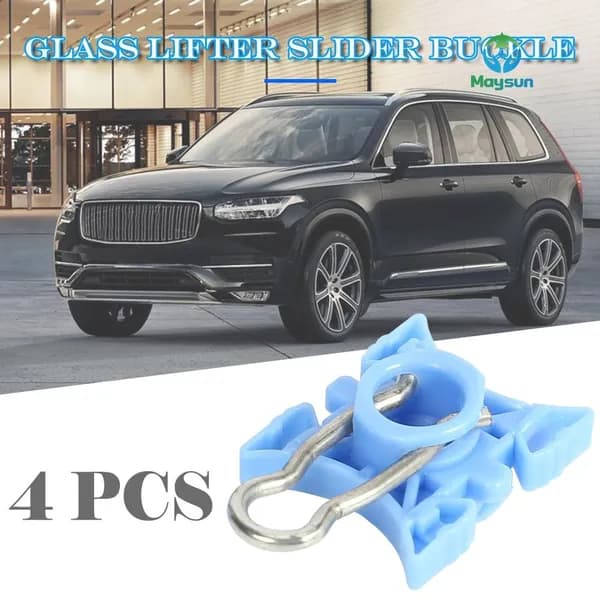 Скользящий блок для стеклоподъёмника Volvo, пластик, синий, 4 шт.