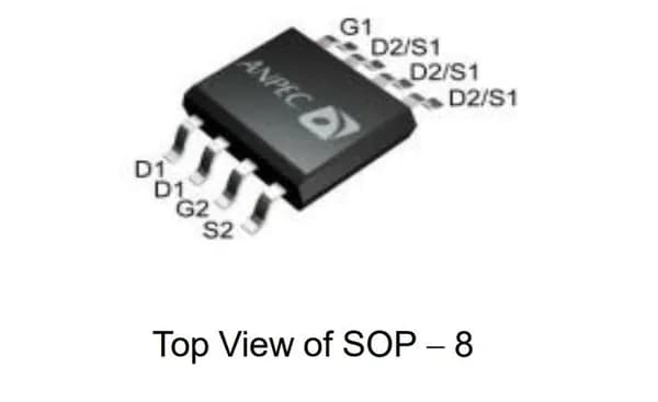 Микросхема APM4910KC-TRG Dual N-Channel MOSFET 30V/7A 30V/10A SOP8