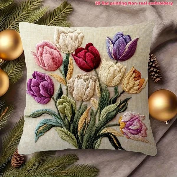 Наволочка, Полиэстер, 40x40 см  1шт