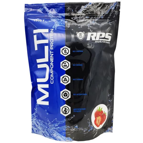 RPS Nutrition Multicomponent Protein - 1000 грамм, клубника (33 порции)