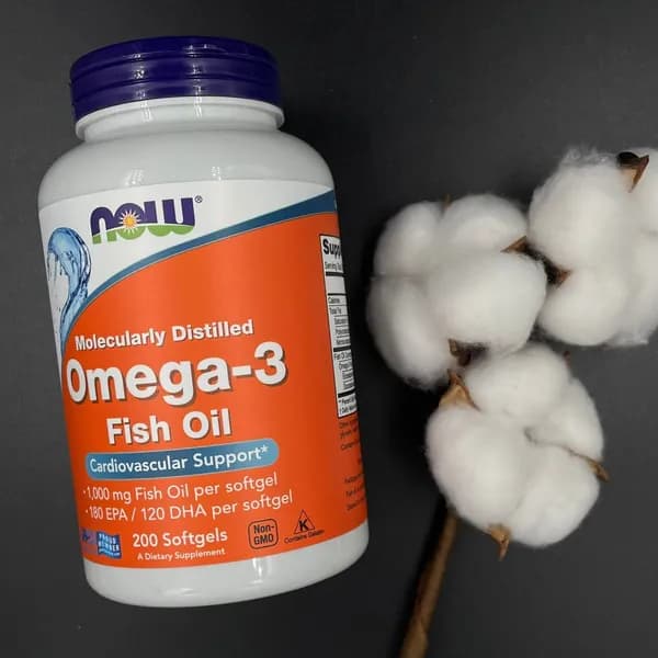 NOW Omega 3 200 softgels НАУ Омега 3 180 EPA/120 DHA 200 капсул