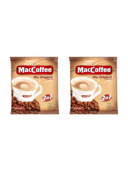 MacCoffee Напиток кофейный 3в1, 25 саше, 510 г, 2 шт