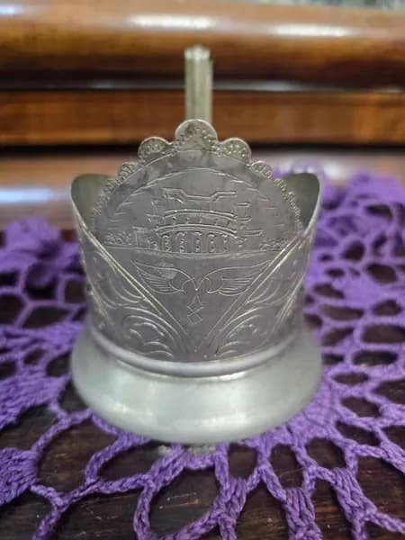 Подстаканник винтажный советский, металл, СССР