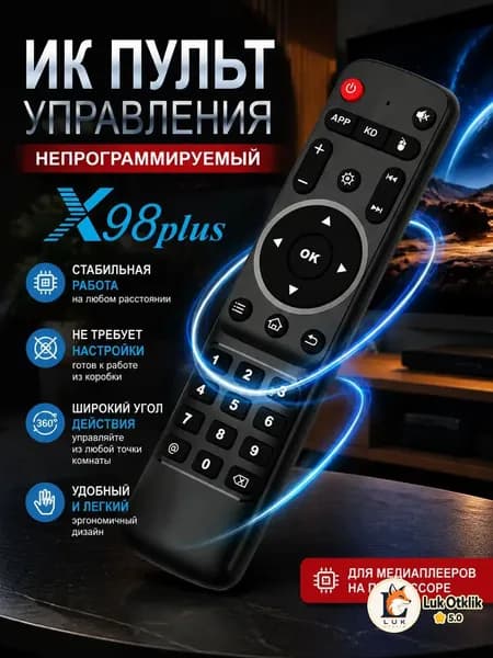 Пульт ИК для смарт ТВ приставок X98 Plus (от оригинальной комплектации)
