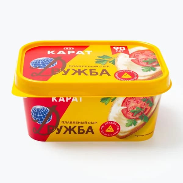Сыр плавленый 45% 400 г, КАРАТ Дружба
