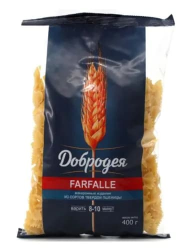 Добродея Макаронные изделия Атласный Бантик Farfalle, 400г