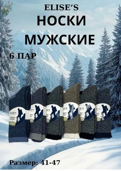 Носки Термоноски мужские, 6 пар