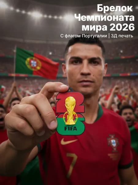 Брелок с кубком Чемпионат мира 2026, Португалия