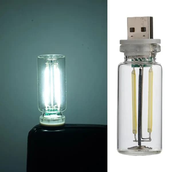 USB лампочка, светильник, ночник, теплый свет