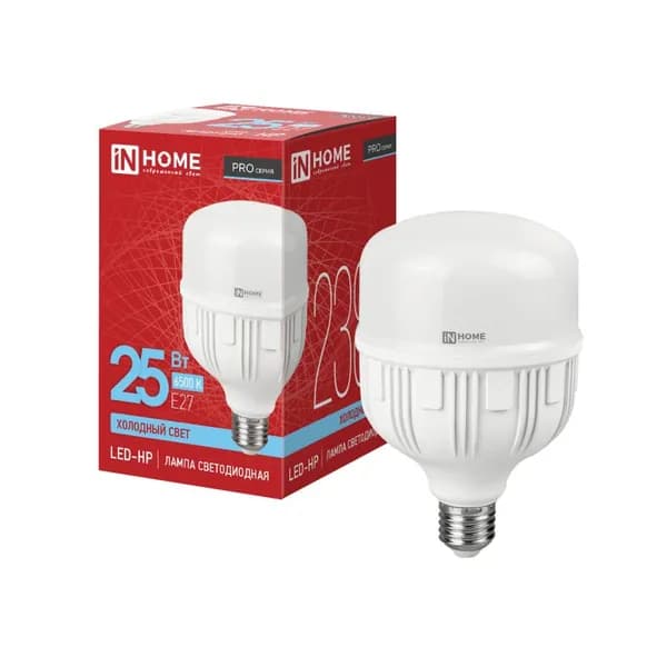 Лампа светодиодная LED-HP-PRO 25Вт 230В E27 6500К 2380Лм IN HOME 1 шт