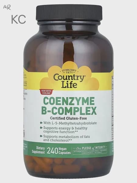 Country Life, Комплекс коэнзимов группы B, 240 вег.капсул