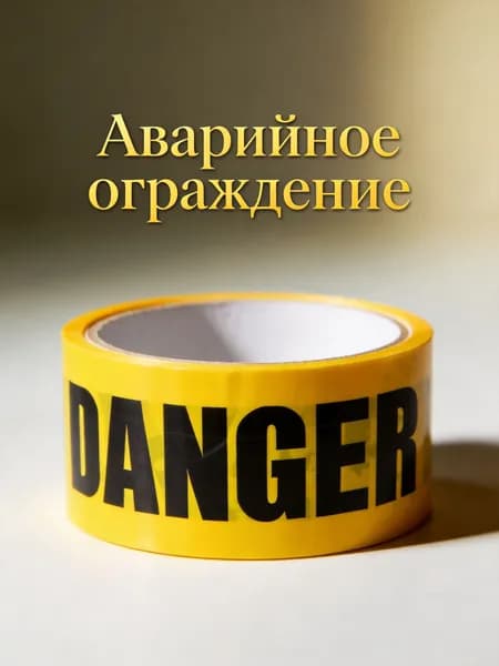 Предупреждающая сигнальная лента с высокой адгезией для ежедневного использования в зонах опасности