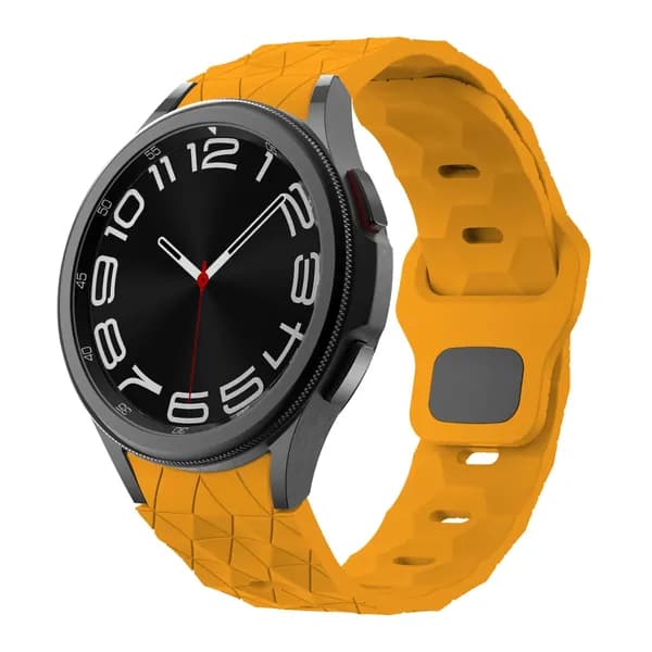 20 мм ремешок для Samsung Galaxy Watch 7 6 5 4 40 мм 44 мм, футбольный текстурный спортивный ремешок для Samsung Watch 6Classic 43 мм 47 мм