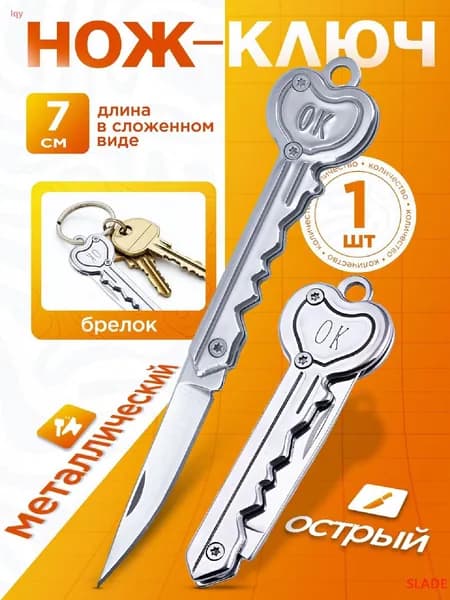 Нож канцелярский серебристый из металла и пластика
