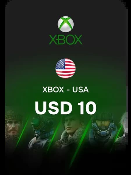 Карта пополнения Xbox - США 10 USD