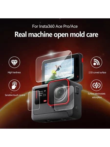 Защитное закаленное стекло для экрана Insta360 Ace Pro, защитная пленка для объектива Insta 360 Ace Pro, защита от царапин.