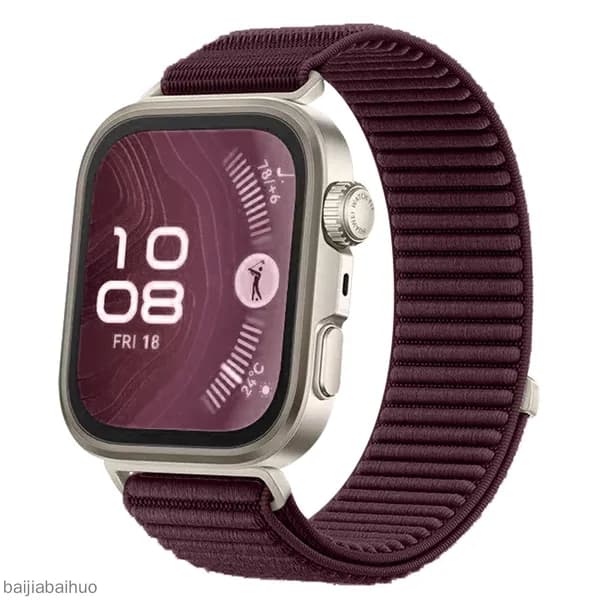 Нейлоновый ремешок, мягкий и удобный, подходит для Huawei Watch Fit3/Fit4/Fit4 Pro. Плетение с горным узором, легкий и удобный в носке. Спортивный ремешок.