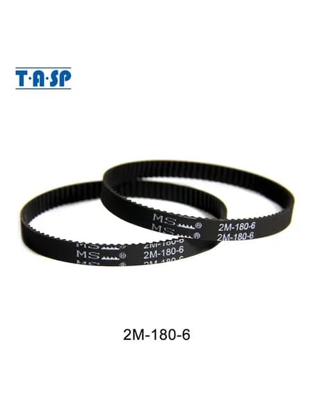TASP Ремни привода для пылесосов 2M-180-6/90 зубы, резиновый, для Xaiomi Jimmy H9 PRO, Jimmy JV 51/53/83/85, 2 шт.