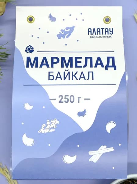 Мармелад натуральный Алатау, Байкал, 250 гр, полезные сладости