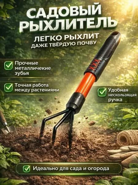 Грабли садовые рыхлитель садовый инструмент для почвы