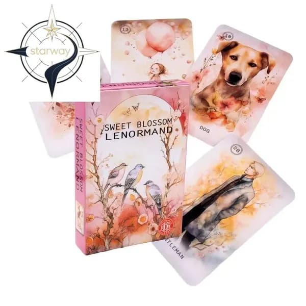 Колода таро Сладкий цветок Ленорман,Sweet Blossom Lenormand Tarot deck