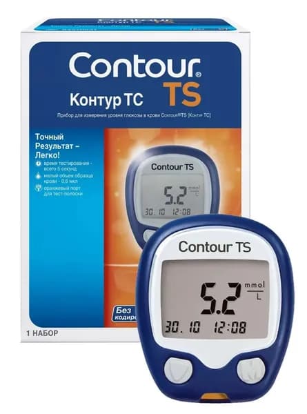 Глюкометр Контур ТС (Contur TS) без устройства для прокалывания