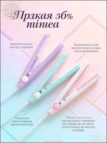 Мини-щипцы для завивки, керамические щипцы для завивки волос на короткие и средние волосы, есть два режима укладки, их легко носить с собой и перемещать