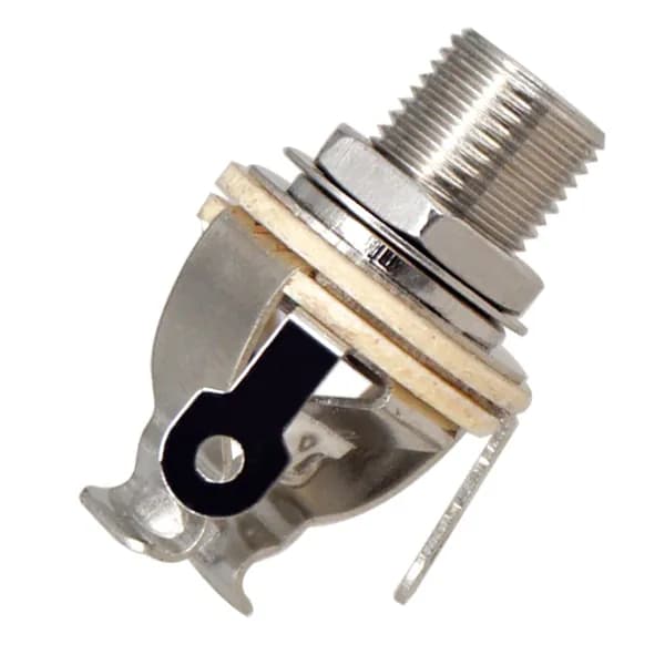 Многоточечный монофонический разъем для бас-гитары и гитары из латуни, серебристый, 2 шт.