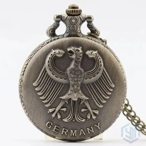 Карманные часы с орлом Replica Antique Flip (винтажные, в стиле ретро, подарок из Германии)