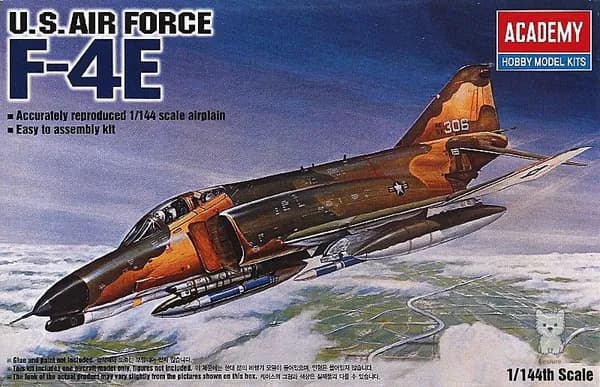 Academy 12605 1/144 F-4E Phantom II сборная модель самолета