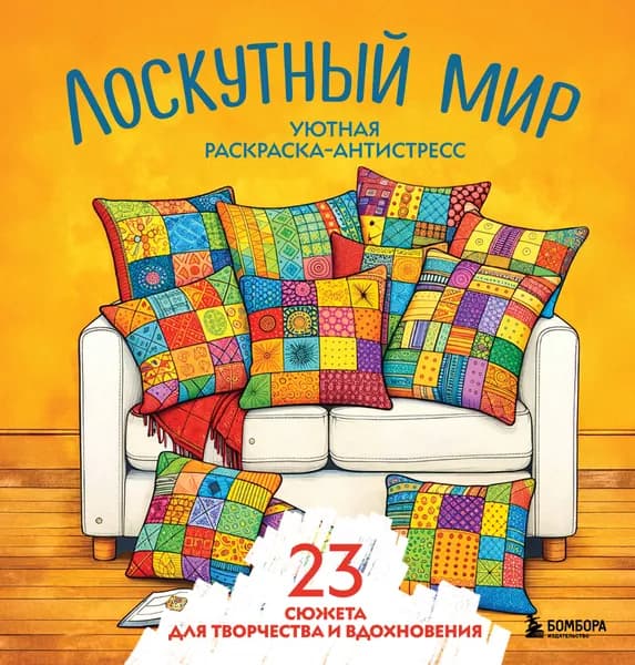 Книга Уютная раскраска-антистресс. Лоскутный мир. 23 сюжета для творчества и вдохновения