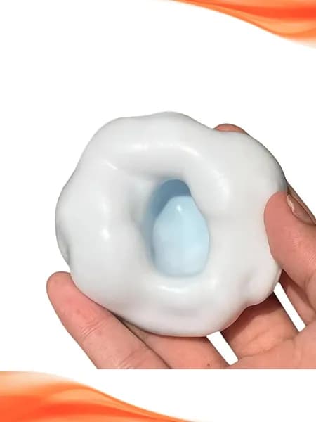 Сквиши-шарик Лапки кота , - 6cm - Небесно-голубой