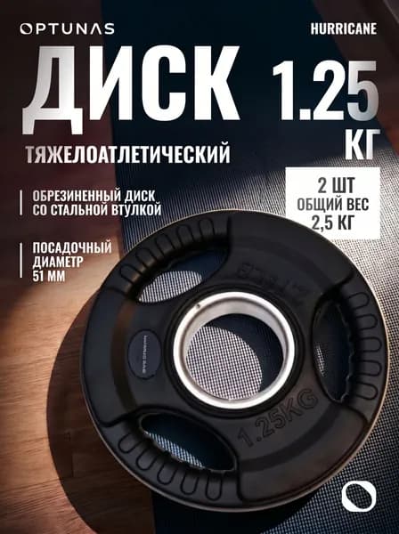 Hurricane Диски для штанги, 2.5 кг, диаметр диска: 16 см
