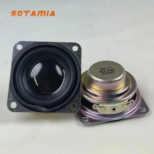 SOTAMIA 2Pcs 1,5-дюймовый мини-громкоговоритель с полным диапазоном мощности, 40 мм, 4 Ом, 3 Вт, Мини-аудио для умного дома, мультимедийный музыкальный Bluetooth-динамик своими руками