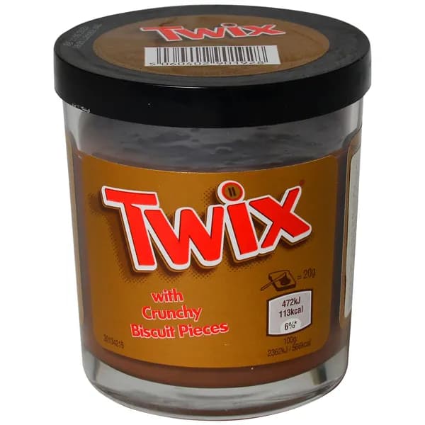 Паста Twix шоколадная с хрустящими кусочками печенья 200 г