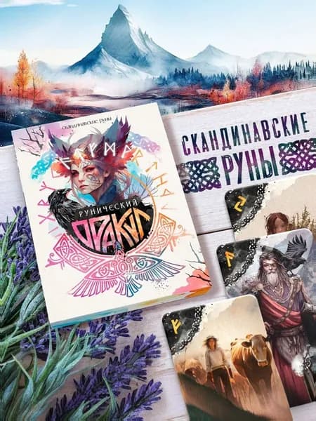 Гадальные карты Оракул "Рунический", 25 карт
