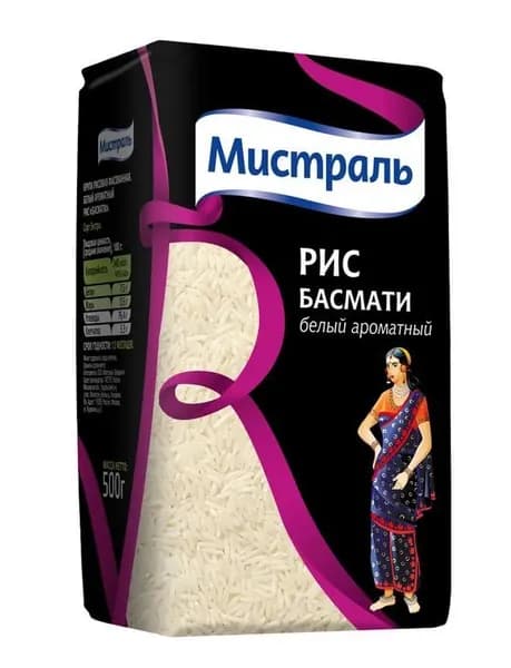 Мистраль Рис Басмати, 500 г/