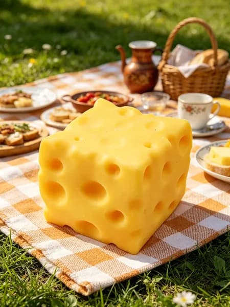 Медленно восстанавливающийся кубик-скульптурка из ТПР