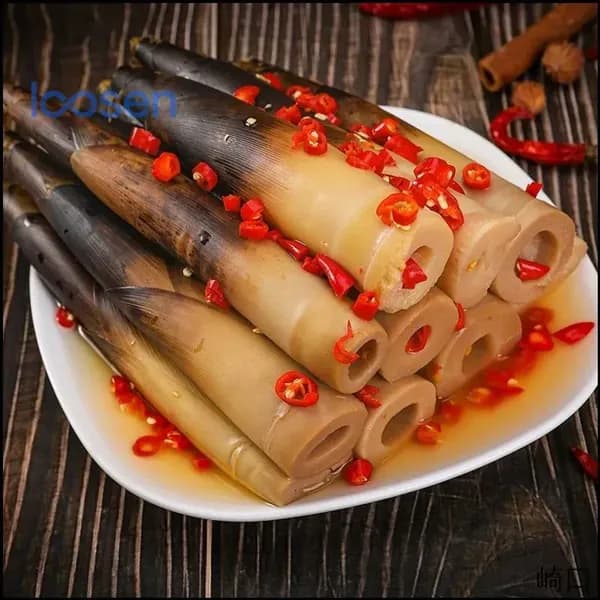 Спаржа и бамбук с чесноком, премиумзакуска