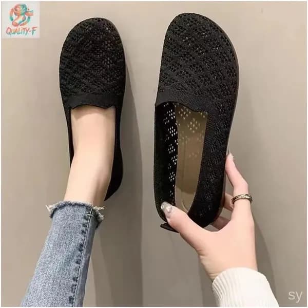 Мокасины Женские летние туфли с сеткой мягкая подошва для мам