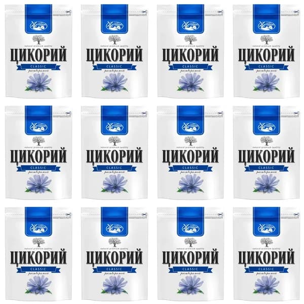 Хуторок Цикорий натуральный, растворимый, 100 г, 12 уп