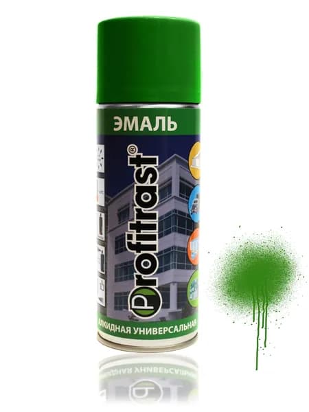 Profitrast Аэрозольная краска, Глянцевое покрытие, 0.52 л, зеленый
