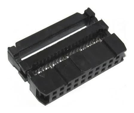 Разъем IDC-20 F (с защелкой)