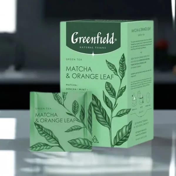 Чай Greenfield Tisane, Matcha, Orange Leaf 20 пирамидок