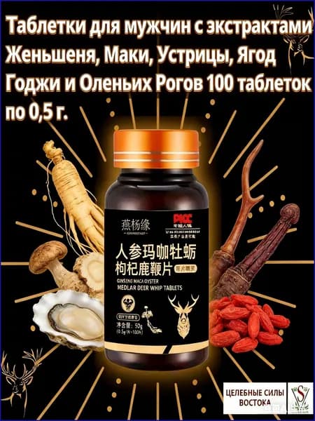 Комплекс для восстановления мужской силы после тренировок и стрессов