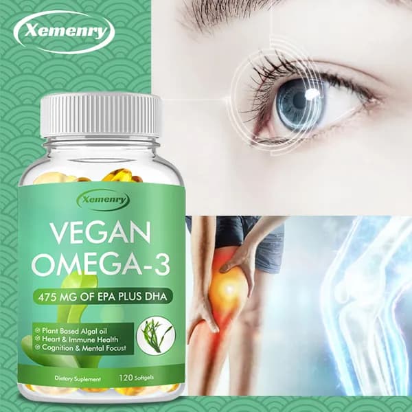 Биологически активная добавка Xemenry Omega-3 Algae Oil предназначена для улучшения здоровья сердечно-сосудистой системы, ясности ума и поддержки иммунной системы.