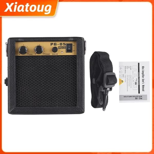 Мини-гитарный усилитель 5W, портативный, для игр на гитаре