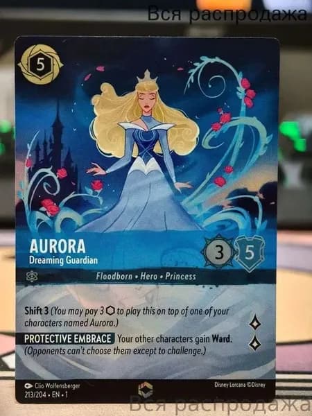 Набор коллекционных карт Disney Lorena: Эльза Микки Маус Аид Стич Золушка Джин Карточная игра для вечеринок с прозрачными протекторами